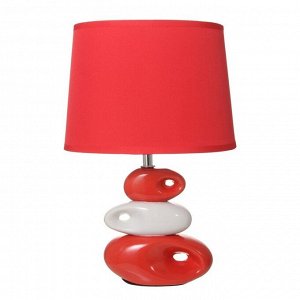 Настольная лампа 16876/1RD+WT E14 40Вт красно-белый 23х16х34 см
