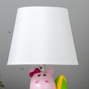 Настольная лампа 16553/1 E14 40Вт розовый 20х20х32 см
