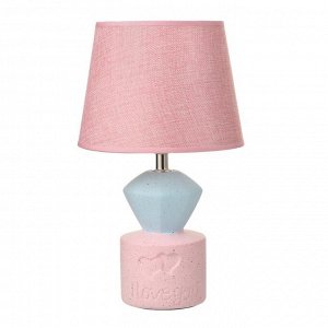 Настольная лампа 16880/1PK E14 40Вт розово-синий 20х20х34 см