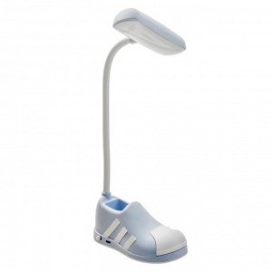 Лампа настольная "Бутса" LED 1 режим 2Вт USB органайзер фиолетовый 11х6,5х24 см