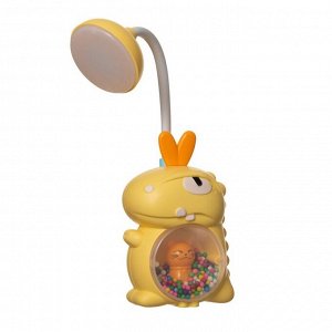 Настольная лампа "Динозаврик" LED 3Вт USB желтый 7х10х17 см