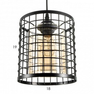Светильник BayerLux 2115/1BK E27 40Вт черный 20х20х100 см