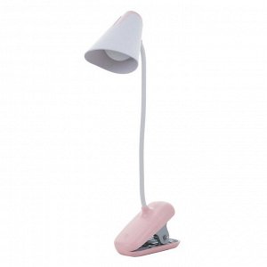 Настольная лампа сенсорная 16760/1 LED 3Вт 6000К USB АКБ бело-розовый 12х12х44 см