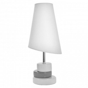 Настольная лампа 16591/1GY E14 40Вт бело-серый 18х18х41,5 см