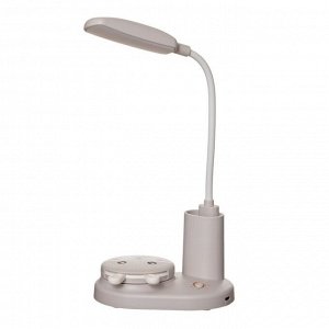 Настольная лампа "Зайка" LED 3Вт USB АКБ серый 12х8х31,5 см