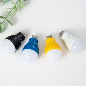 Ночник "Лампочка" LED USB МИКС 3,5Х3,5Х6,5 см