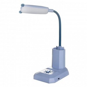 Настольная лампа "Малыш" LED 1Вт USB АКБ синий 7,1х10х26 см