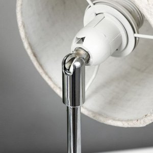 Лампа настольная 16012/1 E14 40 Вт дерево-хром 12.5x12.5x42 см