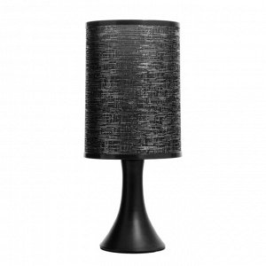 Настольная лампа Шелби 1x60Вт E27 черный 14х14х33 см