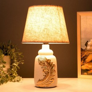 Настольная лампа 16537/1WT E14 40Вт бело-золотой 20х20х35 см