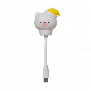 Подсветка для клавиатуры "Мишка" LED USB белый 6,8х6х19 см