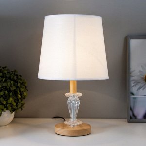 Настольная лампа Гелла E27 40Вт белый 22х22х35,5 см RISALUX