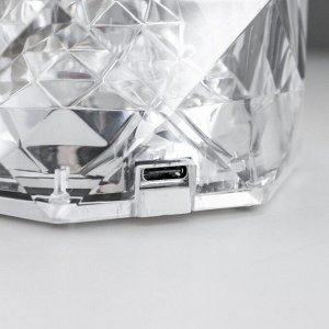 Настольная лампа "Хрустальный замок" LED 1Вт 4000К USB сенсорный 9х9х21.5 см RISALUX