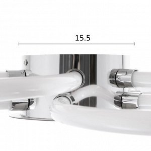 Люстра 1802/6 LED 123Вт 4000К хром 68х68х10 см