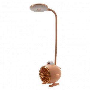 Настольная лампа "Мишка пилот" LED 3Вт USB АКБ оранжевый 14,5х5х28 см