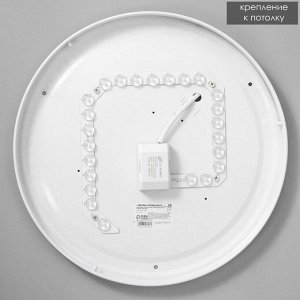 Светильник "Птичье гнездо" LED 36Вт 3000-6000К белый d.35 см