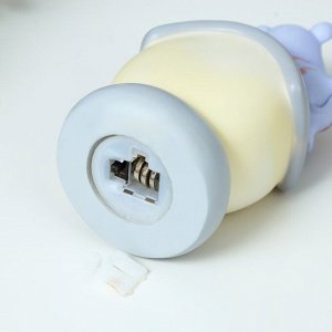 Ночник "Веселый мышонок" LED от батареек серый 7х7х12,5 см