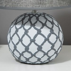 Лампа настольная с абажуром Е14 40 Вт 220 В «Шар в сети» 25x25x33 см RISALUX