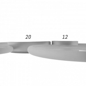 Люстра с ПДУ 2036/4 LED 126Вт белый 60х58х4,5 см