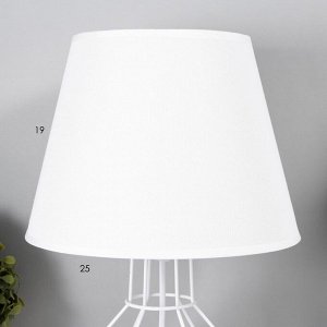 Настольная лампа Бойл E27 40Вт белый 25х25х40 см