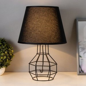 Настольная лампа Бойл E27 40 Вт черный 25x25x40 см RISALUX