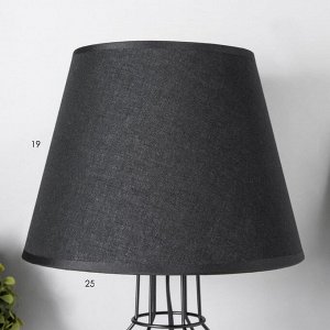 Настольная лампа Бойл E27 40 Вт черный 25x25x40 см RISALUX