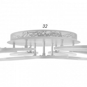 Люстра с ПДУ 1136/9 LED 126Вт 3000К-6000К диммер белый 75х75х9,5 см