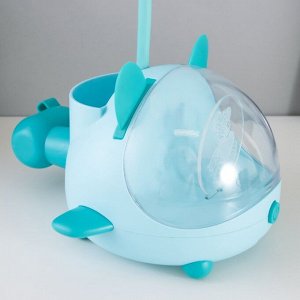 Настольная лампа "Милый мишка" LED 3,5Вт USB АКБ синий 12х15х32 см