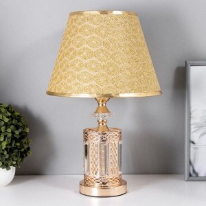 Настольная лампа Глафира E27 40 Вт золото 27x27x44 см RISALUX
