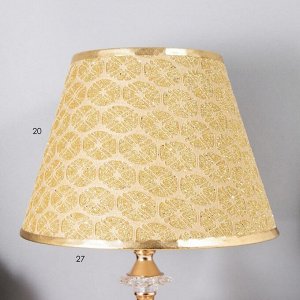 Настольная лампа Глафира E27 40 Вт золото 27x27x44 см RISALUX