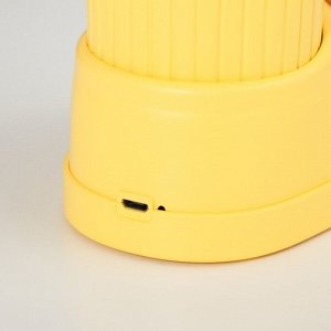 Лампа настольная «Ботинок кот» LED 3 режима 3 Вт USB органайзер желтый 8x11x31 см RISALUX