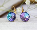 Серьги с кристаллами Swarovski