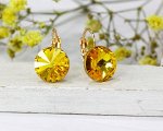 Серьги с кристаллами Swarovski