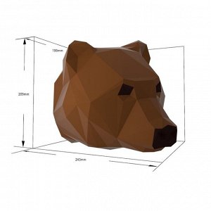 Полигональный конструктор «Медведь», 10 листов