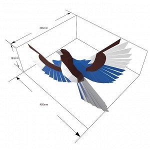 Полигональный конструктор «Птица», 6 листов
