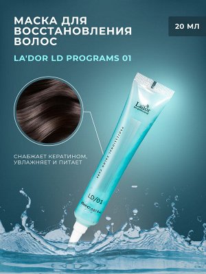 LADOR LD PROGRAMS 01 20ml  ВОССТАНАВЛИВАЮЩАЯ МАСКА ДЛЯ ВОЛОС