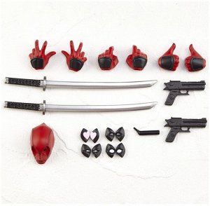 Коллекционная фигурка "Дэдпул" c аксессуарами (оружие, лица, руки, маски)