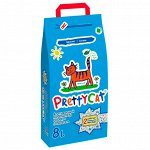 PrettyCat наполнитель впитывающий для кошачьих туалетов &quot;Naturel&quot; с алоэ 4 кг (8 л)