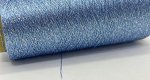 Пряжа для вязания 100 гр., 80% вискоза  10% металлизированная нить 10% полиакрил 2350м/100м Голубой