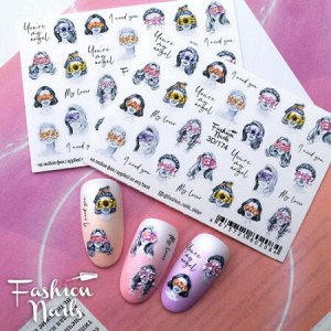 Слайдеры Fashion Nails 3D 174
