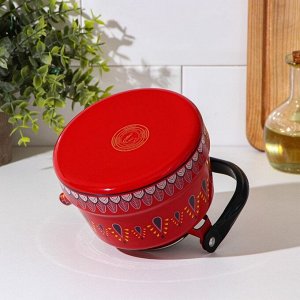 Чайник «Валенсия», 1,1 л, 18x13x15 см, цвет красный