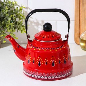 Чайник «Валенсия», 1,7 л, 21x16x21 см, цвет красный