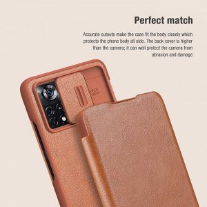Чехол книжка Nillkin Qin Leather Pro Case для Xiaomi Poco X4 Pro 5G