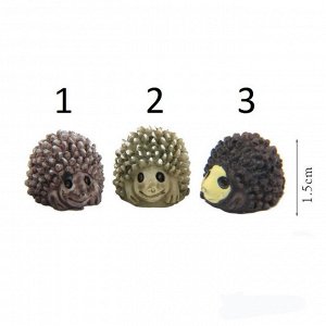 Фигурка декоративная мини Ёжик 1*1,5см