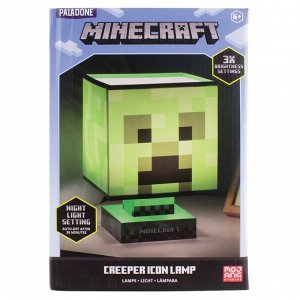 Светильник Майнкрафт Крипер Minecraft Creeper Icon Lamp