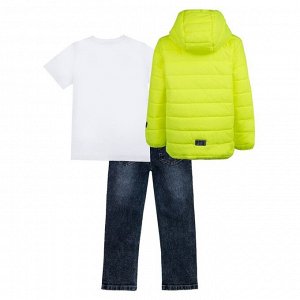 Комплект для мальчика: куртка, джинсы, футболка, рост 110 см