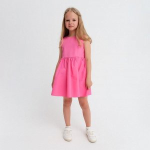 Платье для девочки с карманами KAFTAN, цвет ярко-розовый