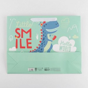 Пакет подарочный ламинированный, упаковка, «Smile», L 40 х 31 х 11.5 см