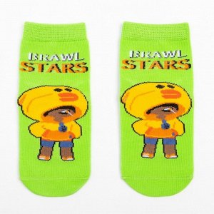 Носки детские Brawl Stars, цвет салатовый, размер 20 (7-8 лет)