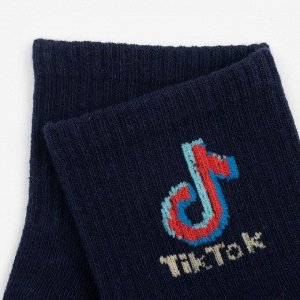 Носки детские TikTok, цвет тёмно-синий, размер 22 (10-12 лет)